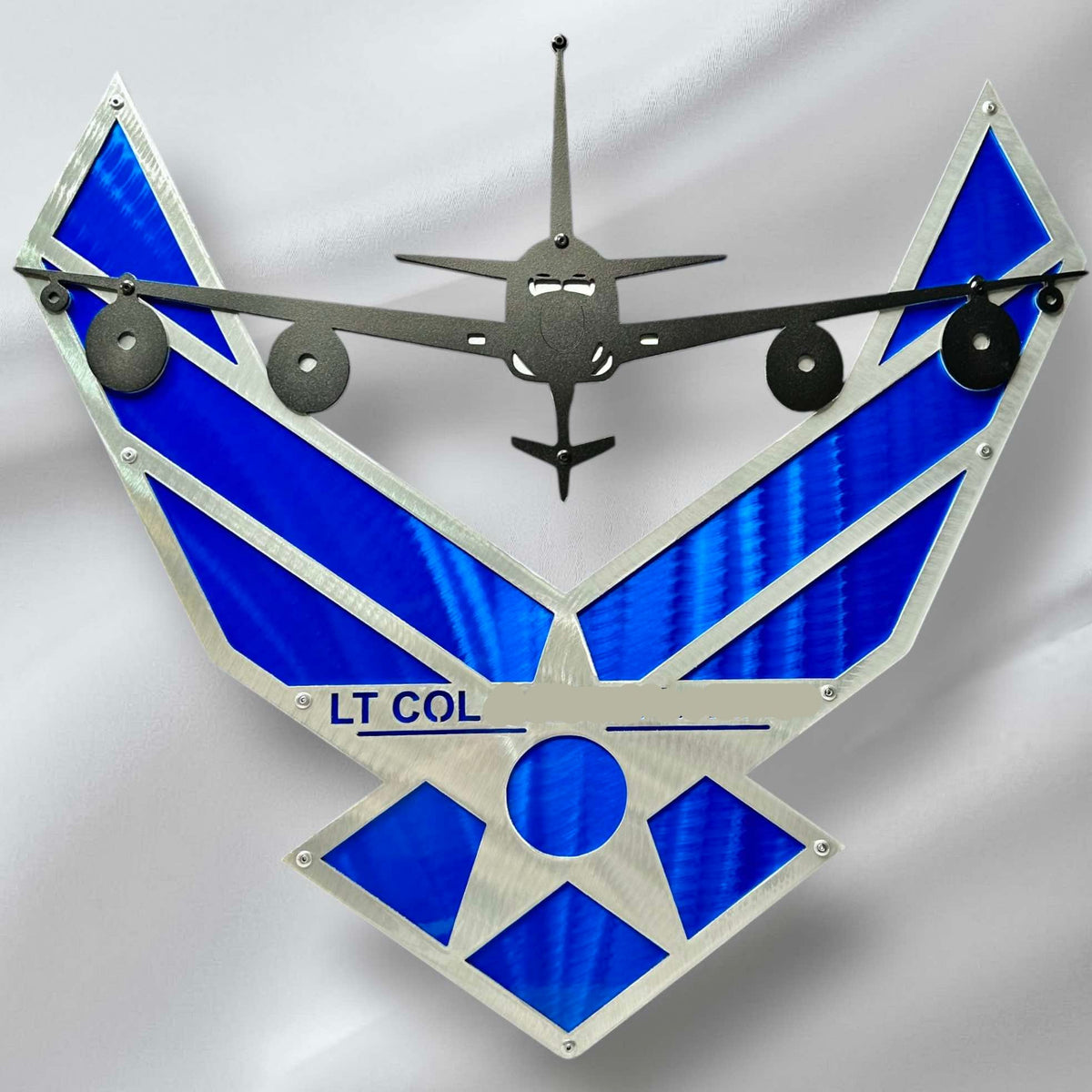 USAF Logo Metal Art with Aircraft