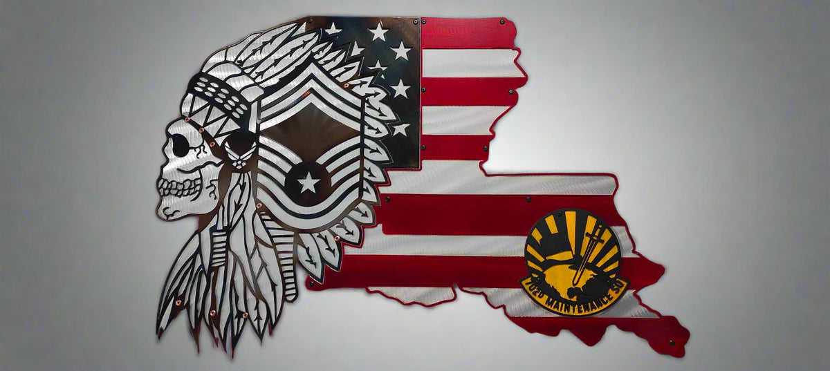 USAF Chief Master Sergeant Headdress Louisiana Custom