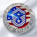 USAF Rank Circle with American Flag