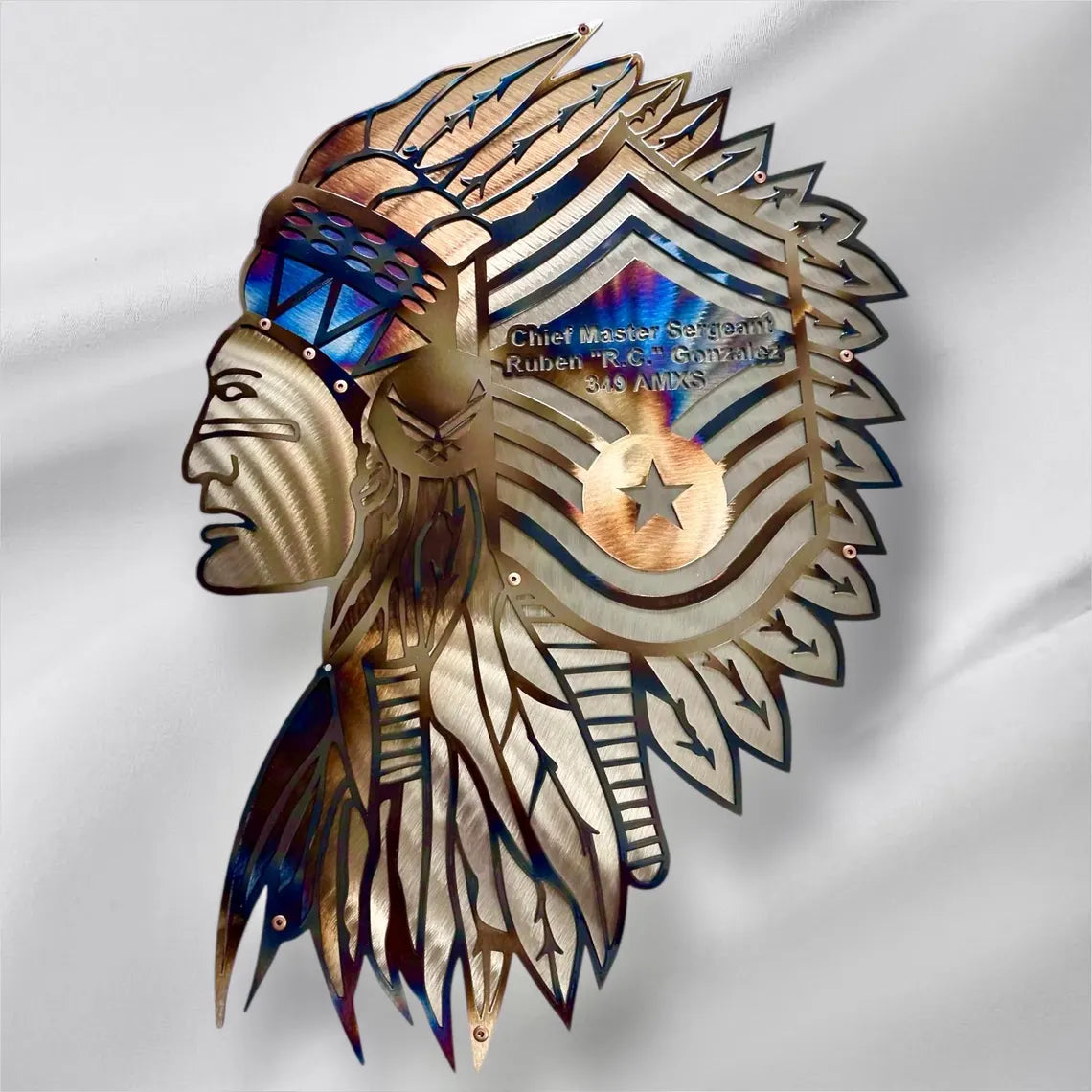 21" USAF Chief Master Sergeant Headdress